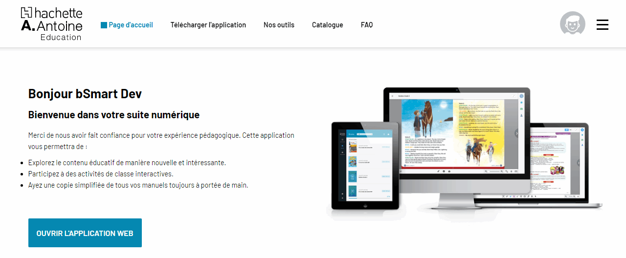 Hachette Antoine: Hachette Antoine Education, piattaforma online - bSmart Labs